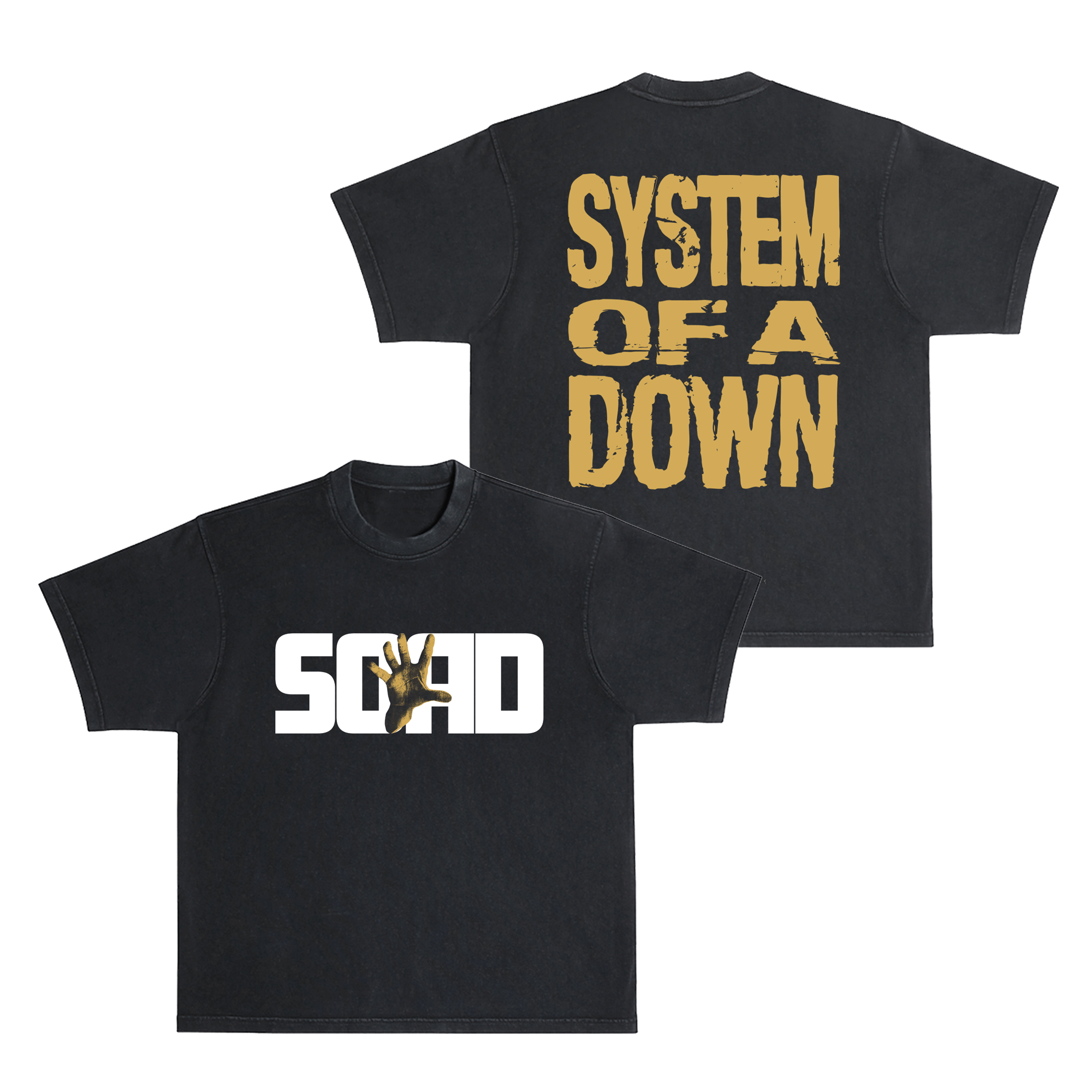 T-shirt System Of A Down – Graphique Imprimé, Col Rond – Pour Hommes – Lavable En Machine, Coupe Classique