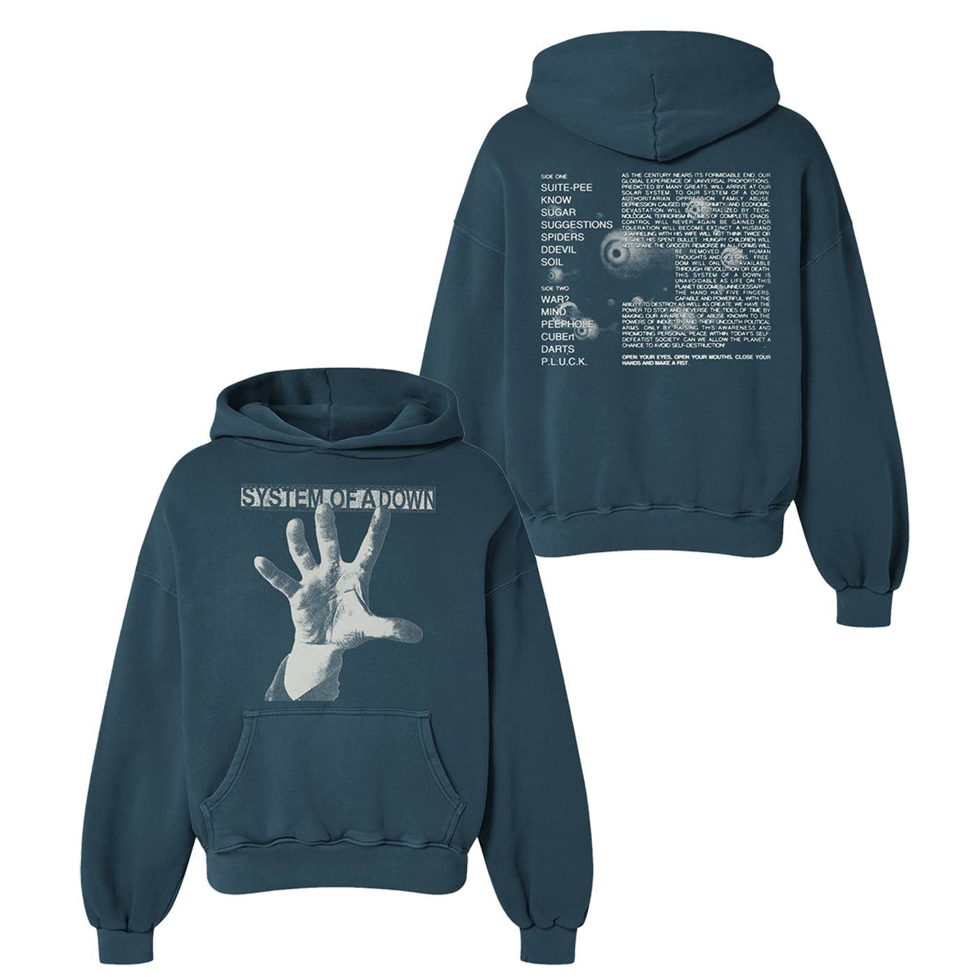 Self-Titled Blue Hoodie – System of a Down