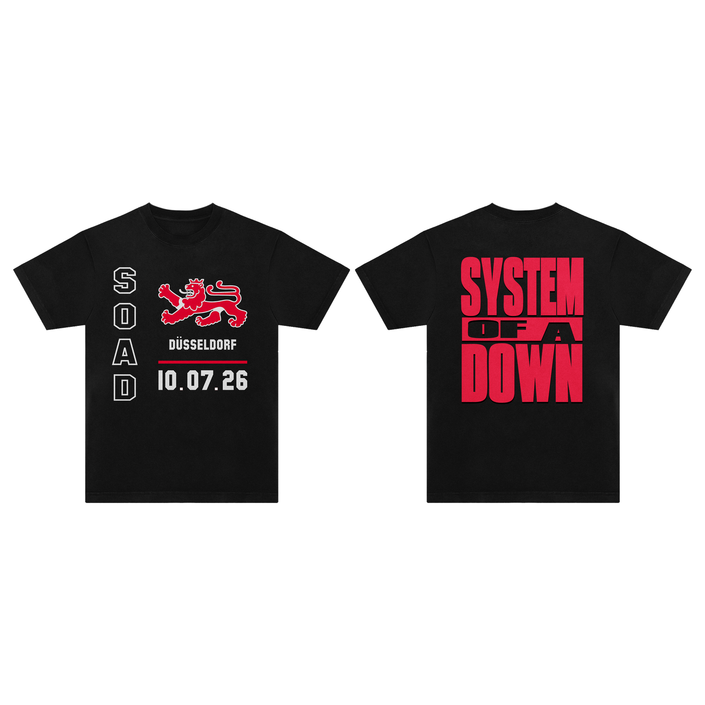 SOAD Dusseldorf Event T-Shirt Black