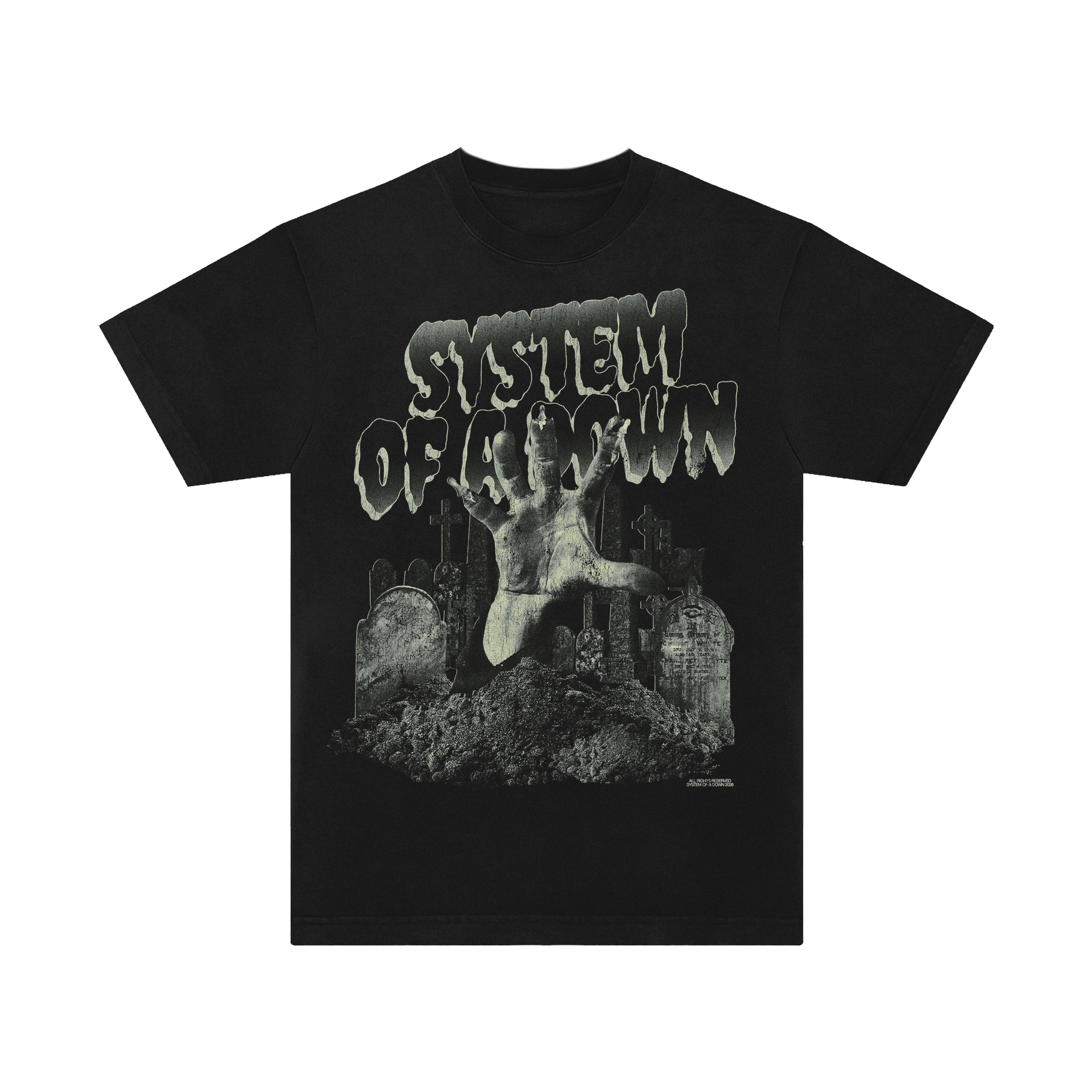 SOAD Zombie Hand Graveyard T-Shirt – System of a Down