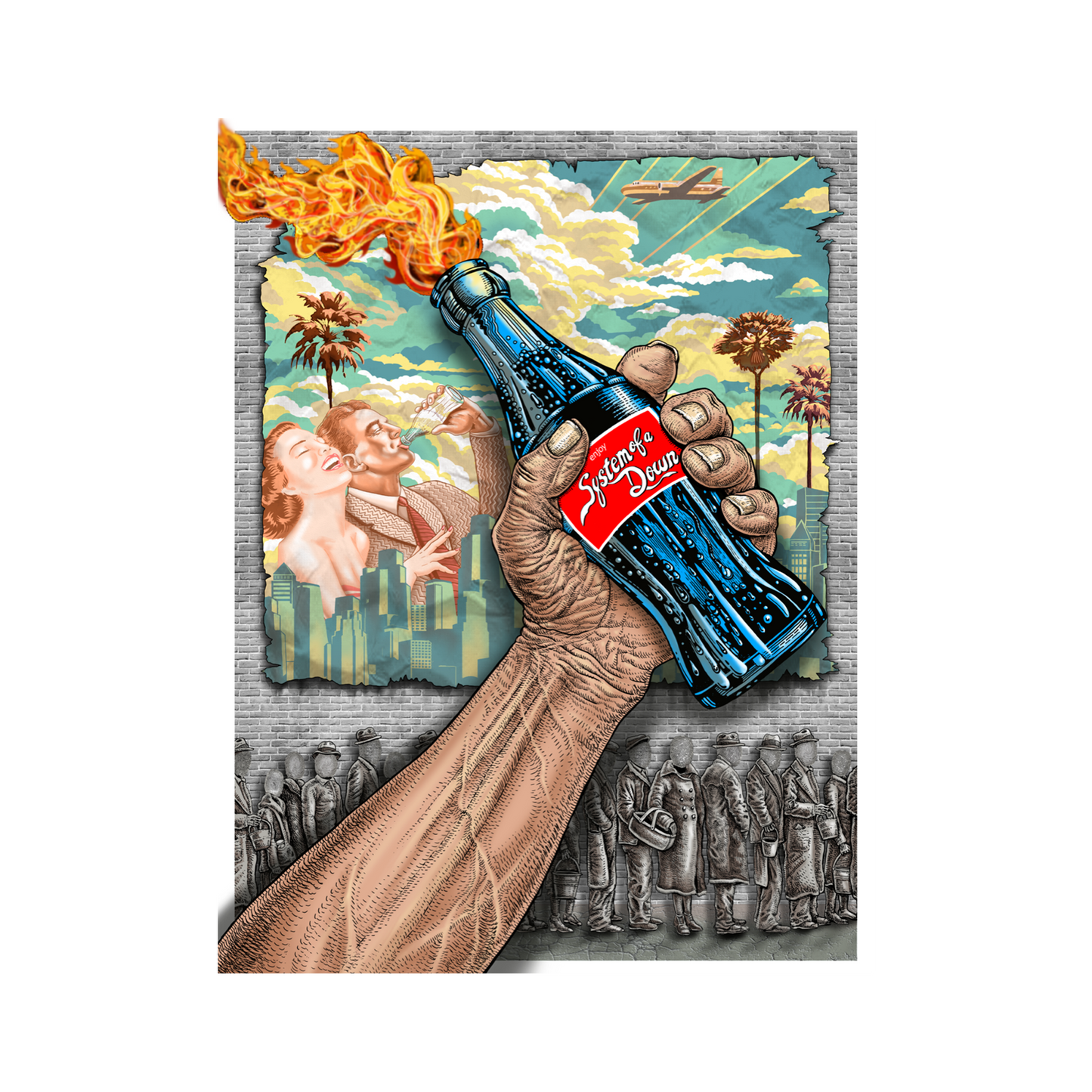 SOAD Molotov Coke Bottle Poster - Large Size - Matte/Unsigned