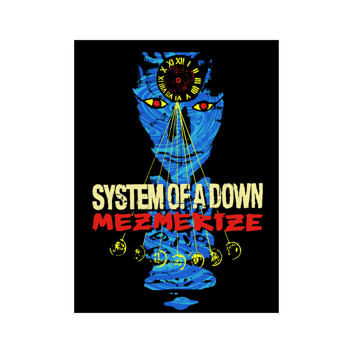 Mezmerize Blacklight Poster (Limited/Numbered) – System of a Down