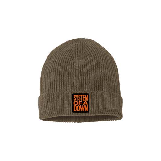 Olive Patch Beanie