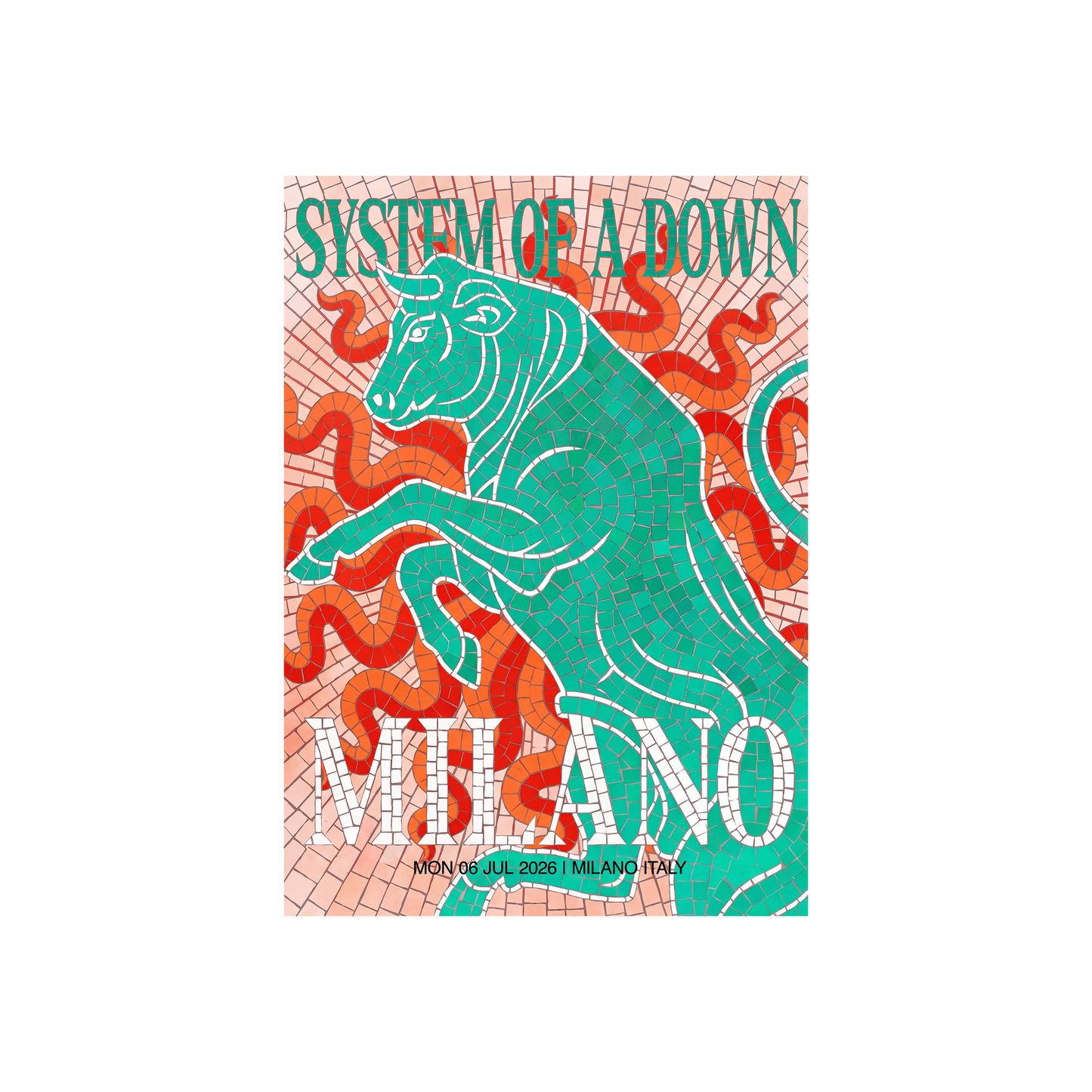 SOAD Milano Event Poster