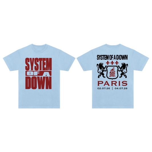 SOAD Paris Event T-Shirt Light Blue