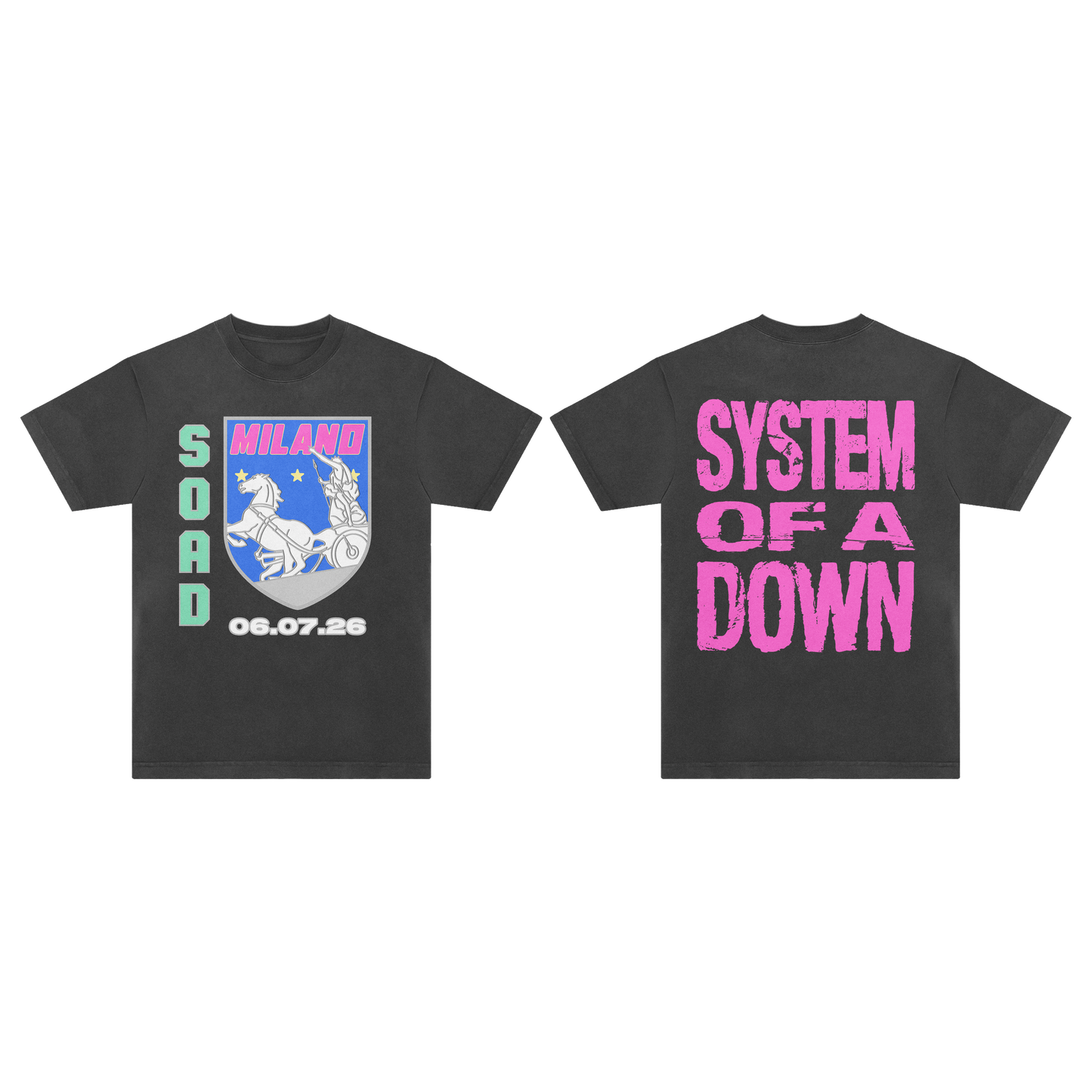 SOAD Milano Event T-Shirt Black