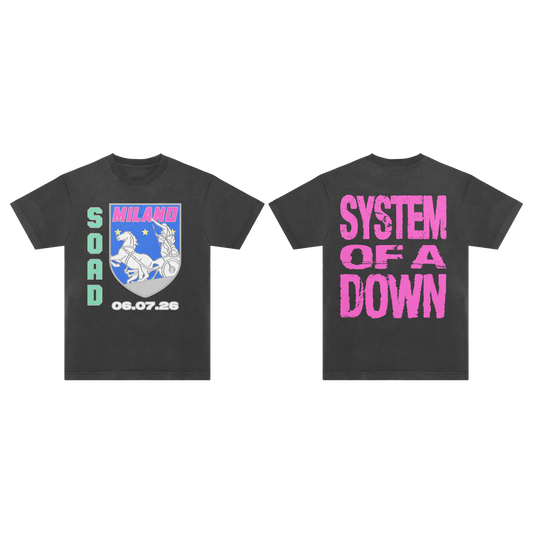 SOAD Milano Event T-Shirt Black