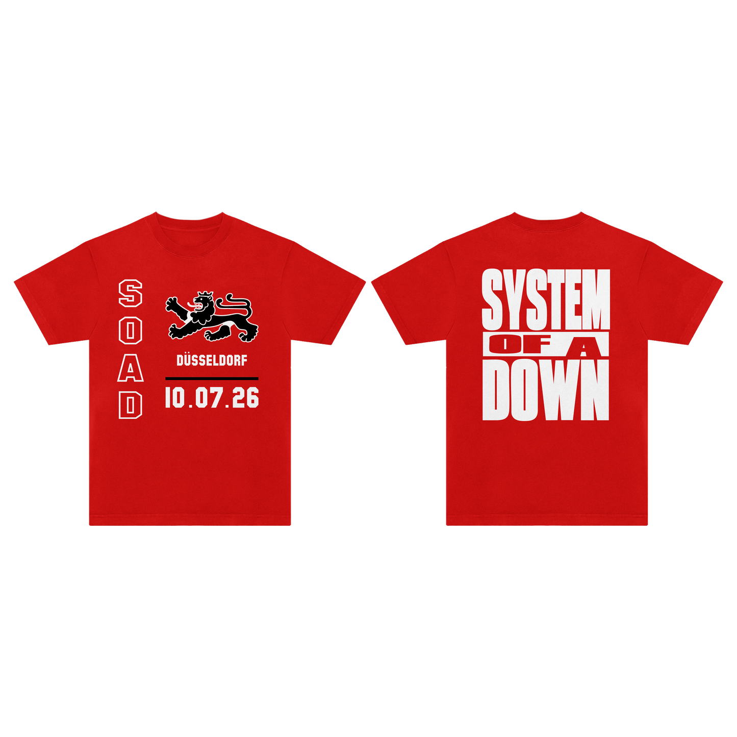 SOAD Dusseldorf Event T-Shirt Red