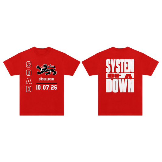 SOAD Dusseldorf Event T-Shirt Red