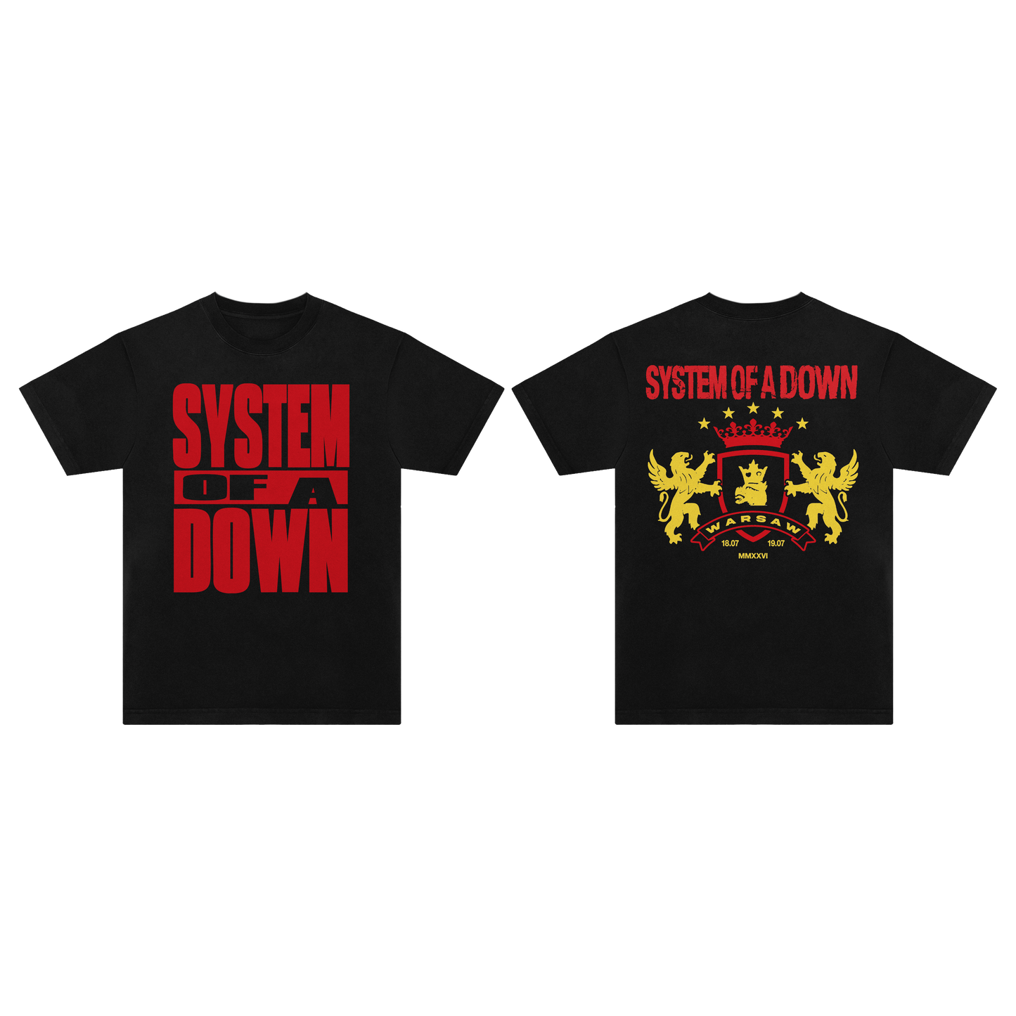 SOAD Warsaw Event T-Shirt Black