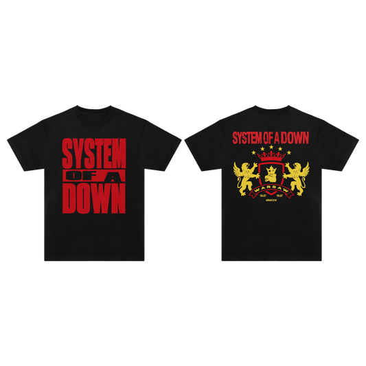SOAD Warsaw Event T-Shirt Black