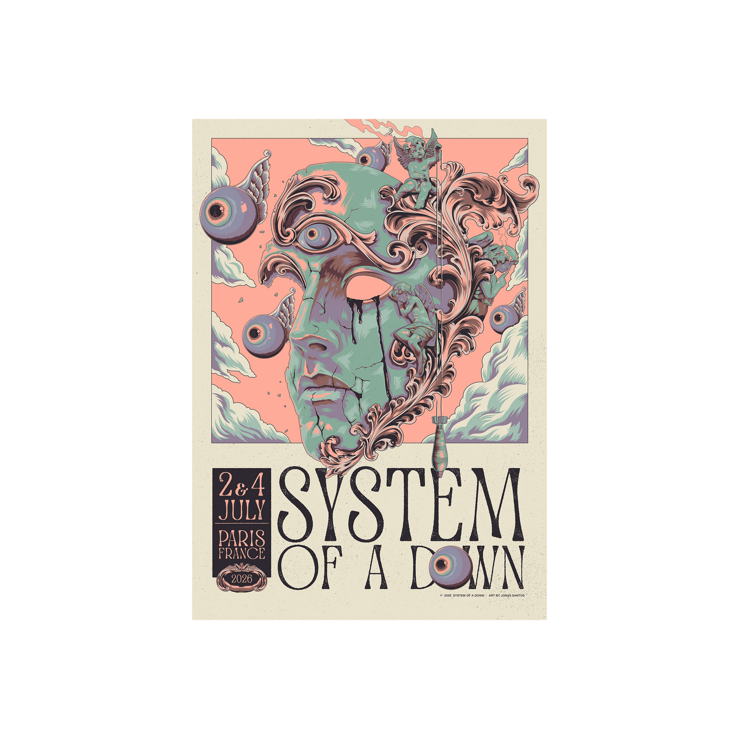 SOAD Paris Event Poster