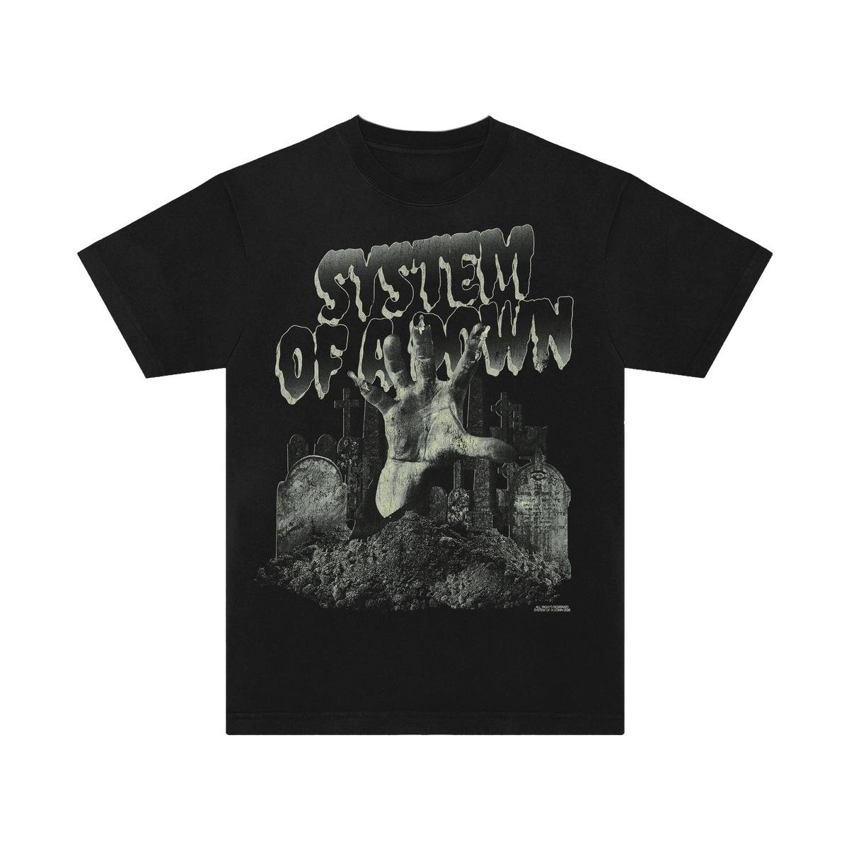 SOAD Zombie Hand Graveyard T-Shirt