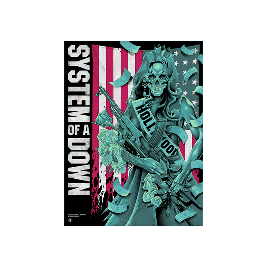 SOAD Beauty Queen Blue Poster - Metallic