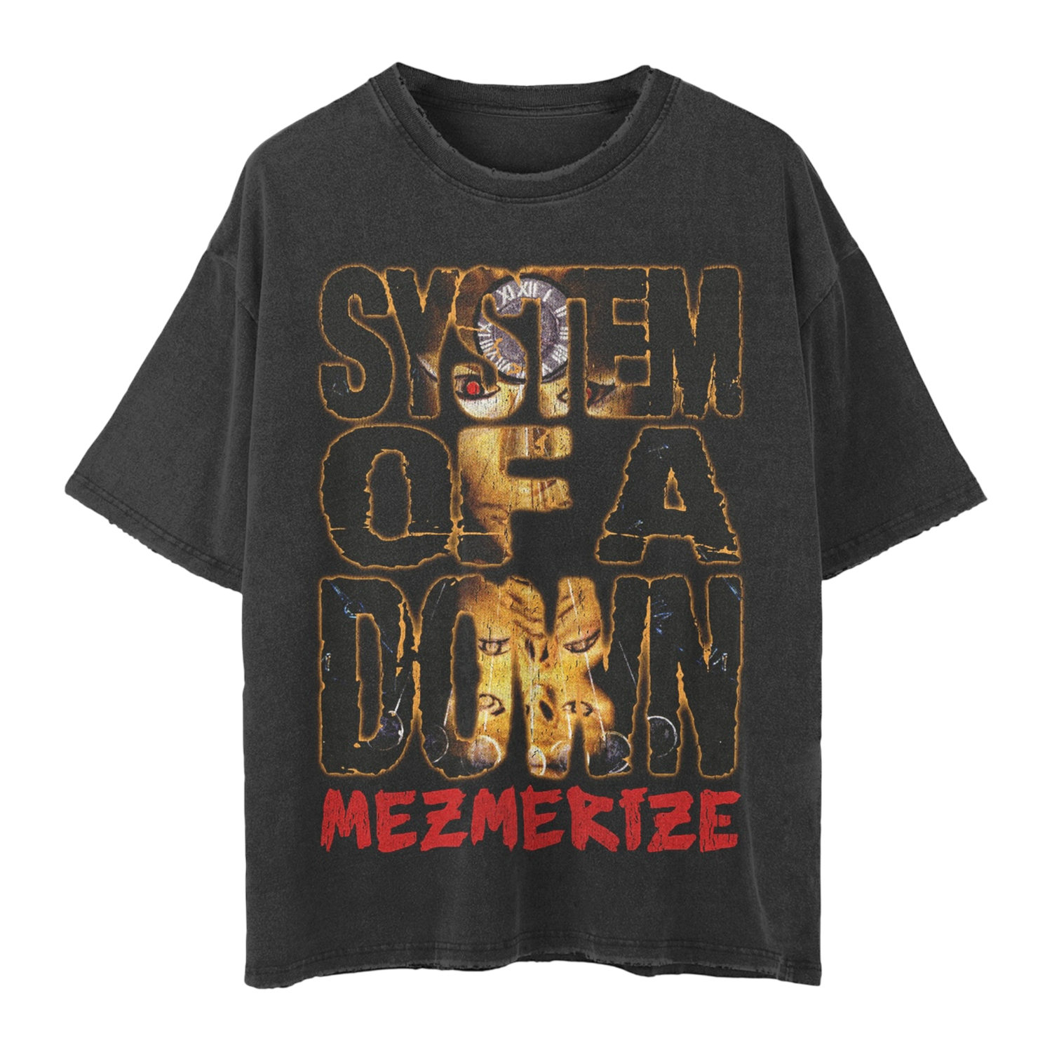 Mezmerize Stacked Logo T-Shirt – System of a Down Mezmerize Stacked Logo T-Shirt – System of a Down